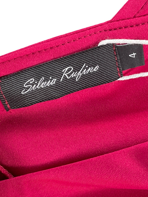 Vestido Silvia Rufino Recto Maxi Rojo - Talla 4
