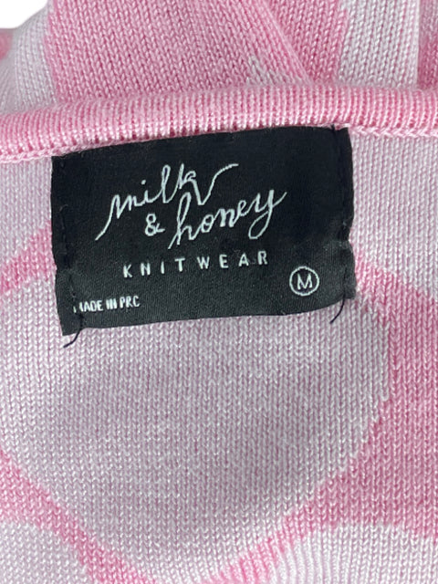 Top Milk & Honey Knit Rosado - Talla M