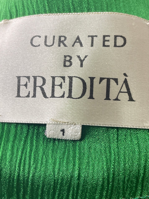 Vestido Curated By Eredita Prendedor Fajon Verde - Talla 0