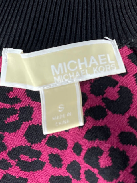 Vestido Michael Kors Animal print Vuelos Rosado - Talla S