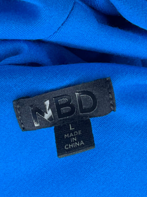 Vestido Nbd Cut-out One shoulder Azul - Talla L