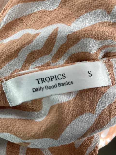 Vestido Tropics One shoulder Beige - Talla S