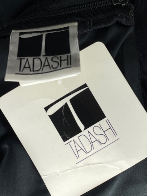 Vestido Tadashi Mini Vuelos Negro - Talla 6