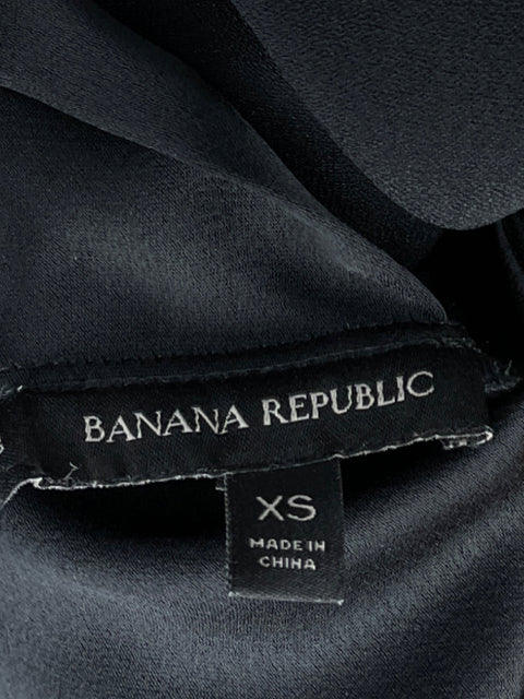 Blusa Banana Republic Cuello v Sin mangas Negro - Talla XS