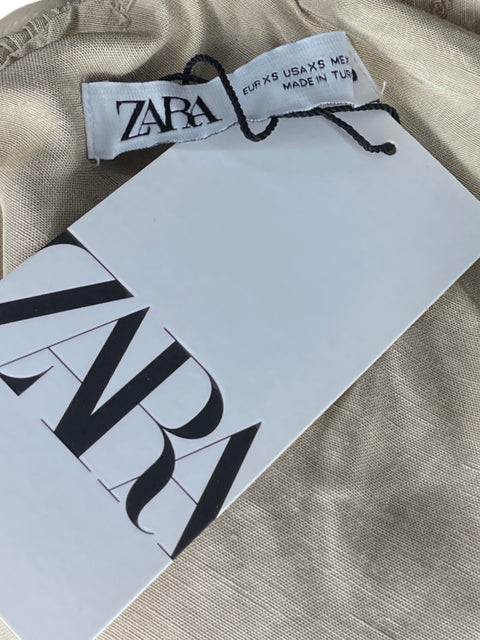 Blusa Zara Vuelo Beige - Talla XS