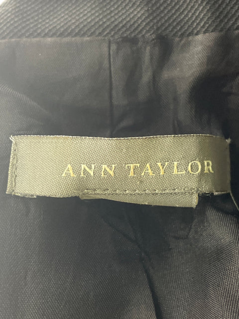 Chaqueta Ann Taylor Manga larga Bolsillo Negro - Talla 6