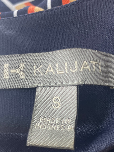 Vestido Kalijati Cruzado Plisado Manga larga Naranja - Talla S