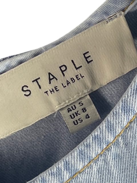 Vestido Staple The Label Jean Midi Azul - Talla S