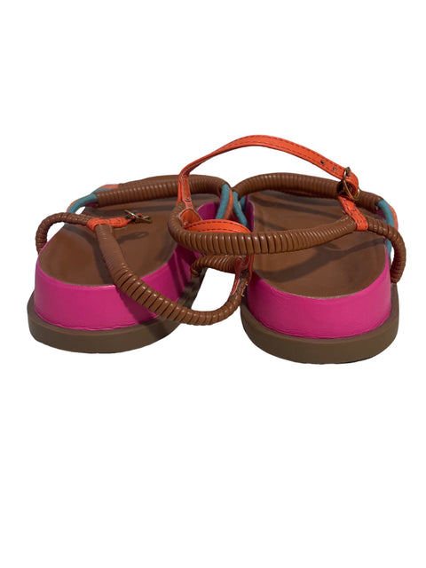 Zapato Arezzo Plataforma Tiras Rosado - Talla 35