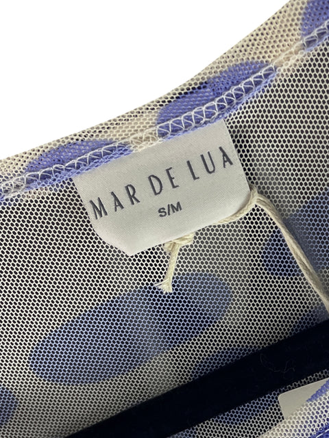 Vestido Mar De Lua Maxi Azul - Talla S