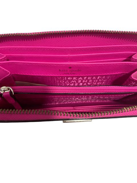 Cartera Kate Spade Wallet Zipper Rosado - Talla U