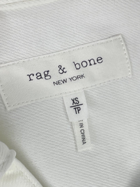 Blusa Rag & Bone Cuello v Blanco - Talla XS