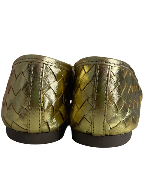 Zapato Schutz Punta cerrada Tejido Dorado - Talla 7.5