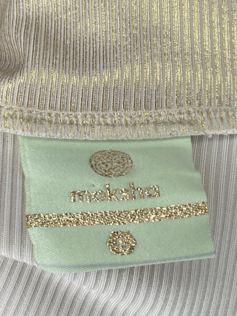 Set Moksha Falda+top Metalizado Dorado - Talla S