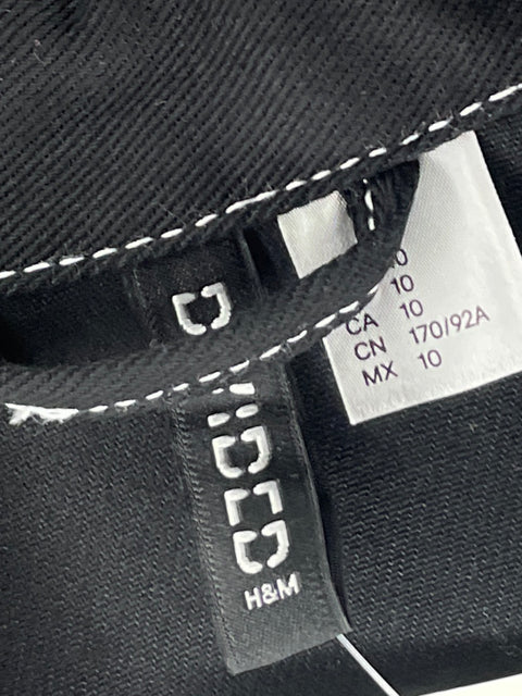 Chaqueta H&m Denim Negro - Talla 10
