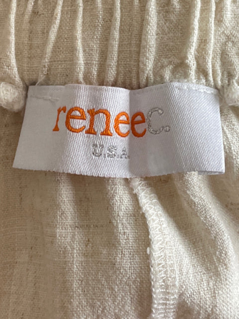 Pantalón Reneec. Wide-leg Beige - Talla S