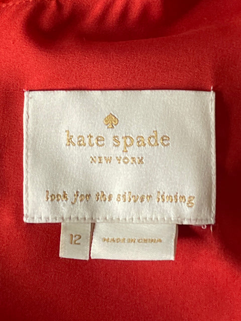 Vestido Kate Spade Lazo Naranja - Talla 12