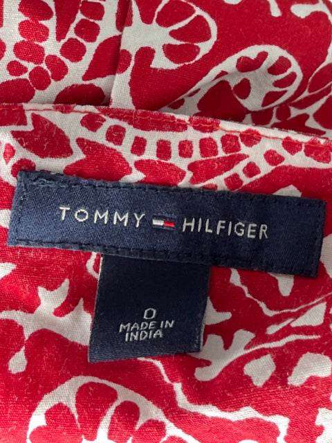 Falda Tommy Hilfiger Cachemira Bolsillos Rojo - Talla 0