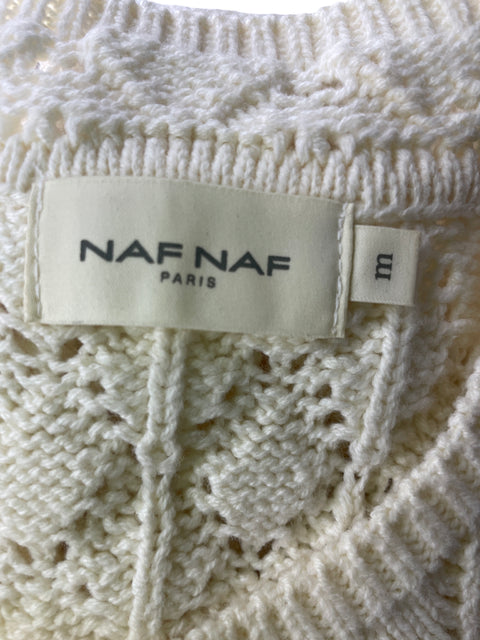 Blusa Naf Naf Tejido Sin mangas Beige - Talla M