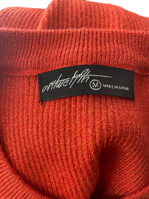 Blusa Ontwelfth Brillo Sin mangas Naranja - Talla M