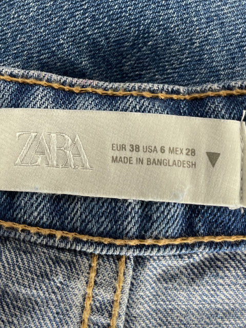 Bermuda Zara Denim Azul - Talla 6