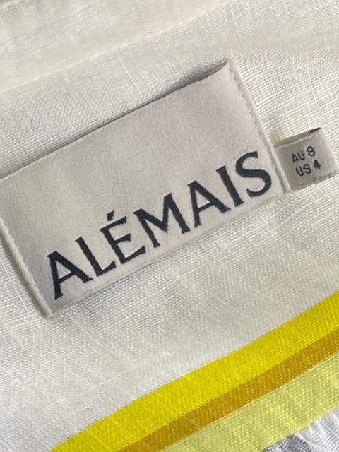 Vestido Alemais Estampado Floral Amarillo - Talla 4