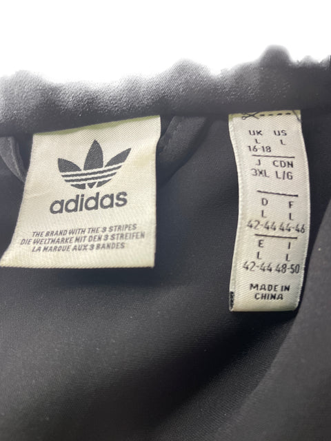Chaqueta Adidas Liso Franjas Manga larga Negro - Talla L