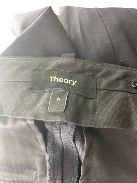 Pantalón Theory Recto Bolsillo Azul - Talla 0