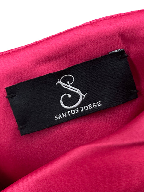Vestido De Fiesta Santos Jorge Plisado Rosado - Talla S