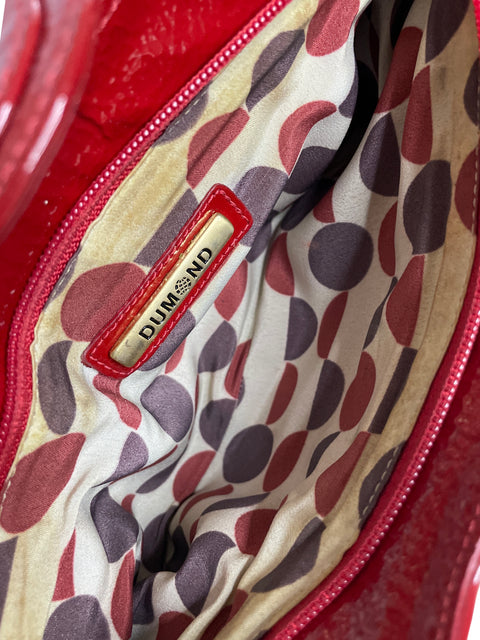 Cartera Dumend Charol Rojo - Talla U