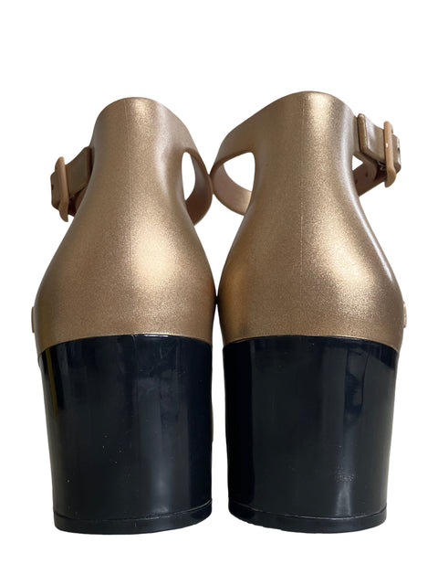 Tacón Melissa Tacón bajo Dorado - Talla 7