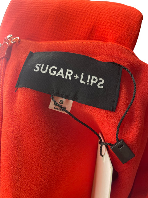 Vestido Sugar+lips Tiras Ajustado Naranja - Talla S