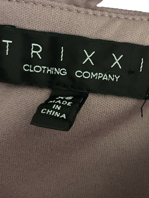 Blusa Trixxi Tiras Apliques Morado - Talla XS