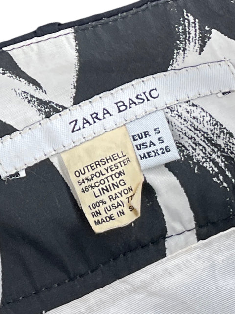 Falda Zara Plisado Midi Negro - Talla S