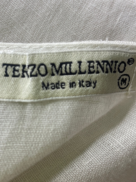 Blusa Terzo Millennio Cuello redondo Asimétrico Beige - Talla M