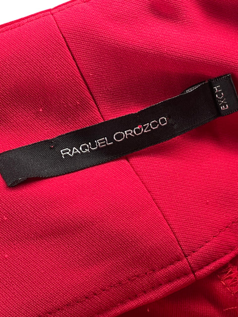 Pantalón Raquel Orozco Bota Ancha Rojo - Talla XS