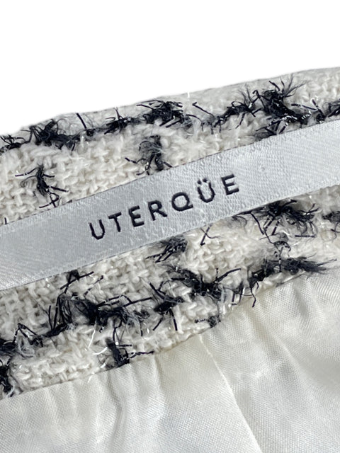 Falda Uterque Mini Blanco - Talla XS