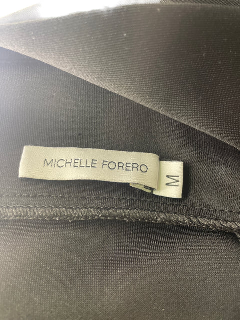 Blusa Michelle Forero Ruchas Sin mangas Negro - Talla M