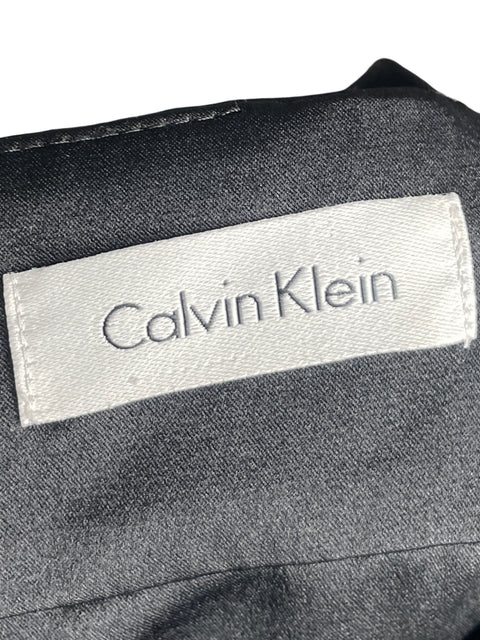 Vestido De Fiesta Calvin Klein Cintura Lentejuelas Negro - Talla S