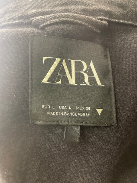 Chaqueta Zara Manga larga Abierto Negro - Talla L