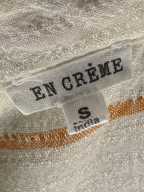 Conjunto En Creme Rayas Beige - Talla S