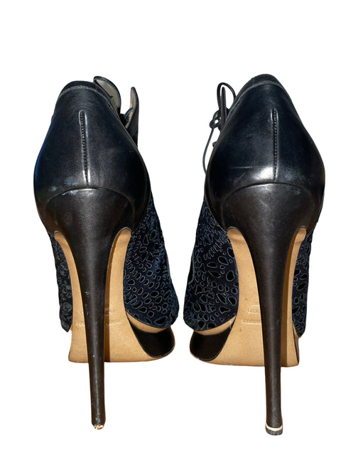 Zapato Nicholas Kirkwood Gamuzado Punta redonda Azul - Talla 38