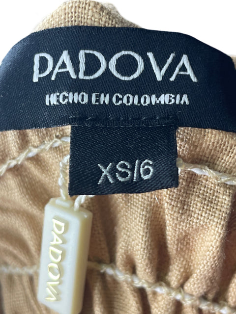 Blusa Padova Liso Abullonado Beige - Talla XS