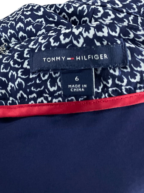 Falda Tommy Hilfiger Estampado A-line Azul - Talla 6