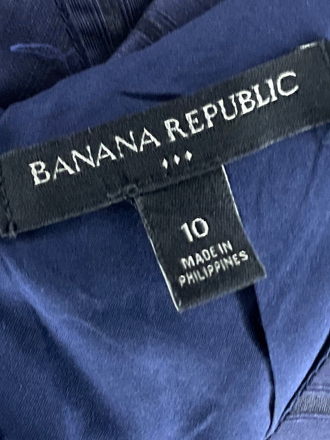 Vestido Banana Republic Rayas Mini Azul - Talla 10
