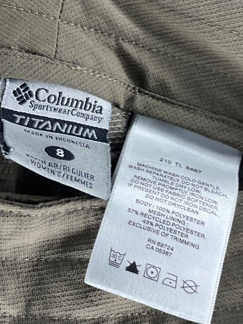 Pantalón Columbia Titanium Recto Marrón - Talla 8