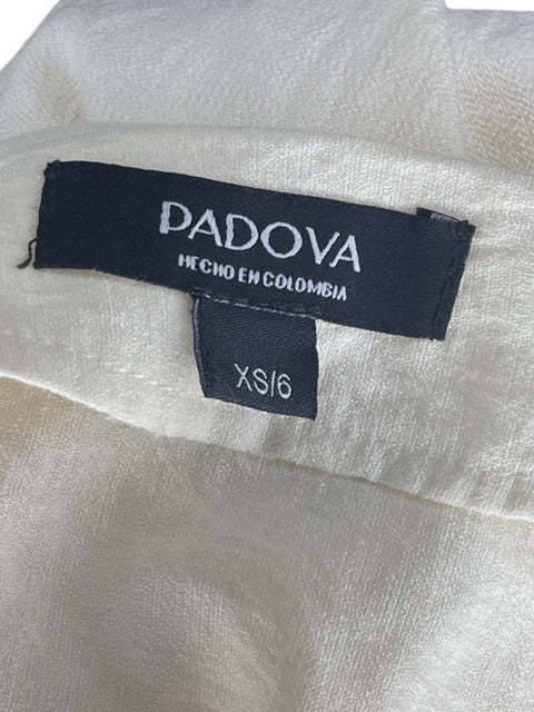 Blusa Padova Cuello v Asimétrico Beige - Talla XS