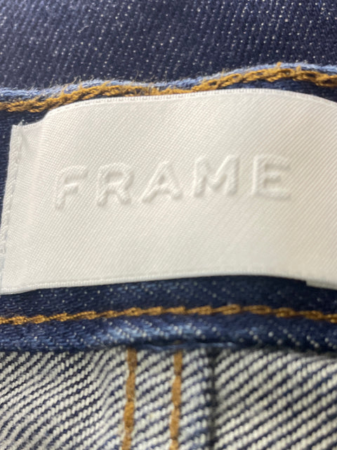Pantalón Frame Recto Bolsillo Azul - Talla 26