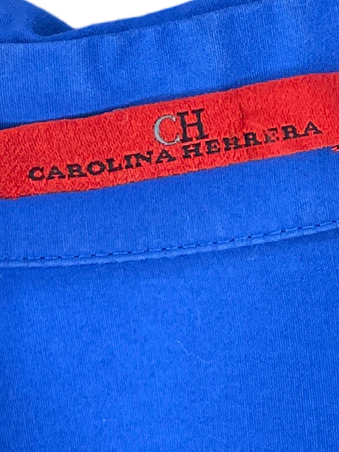 Vestido Carolina Herrera Maxi Azul - Talla L