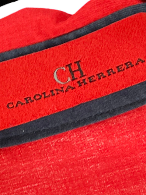 Vestido Carolina Herrera Maxi Rayas Rojo - Talla 6
